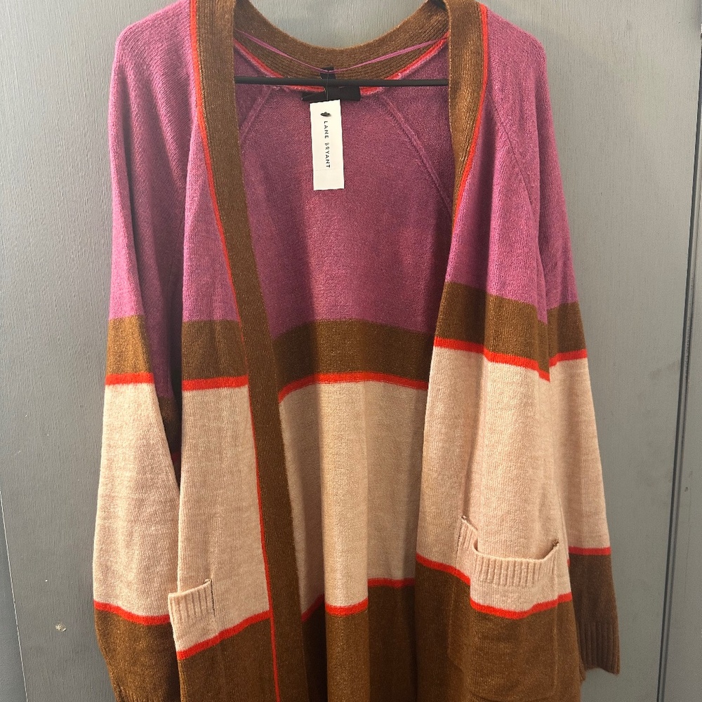 Lane Bryant Cardigan Multi-Colored